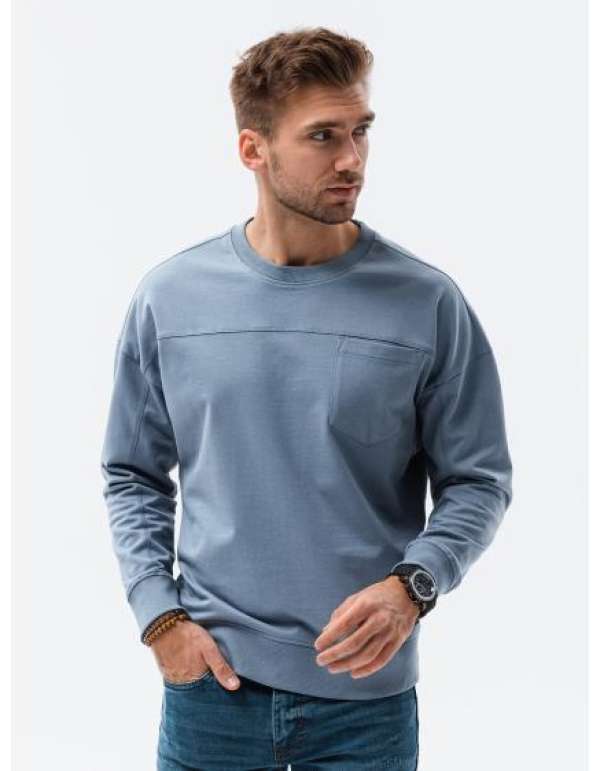 Férfi pulóver NIEL kék