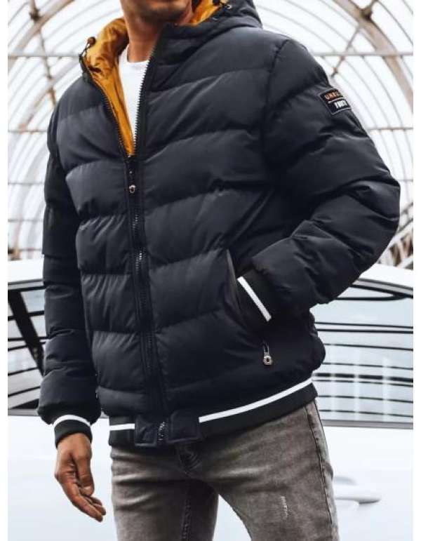 Férfi megfordítható télikabát TITUS sötétkék