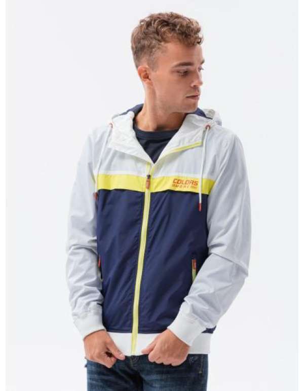 Férfi szezonközi kabát DEREK sötétkék