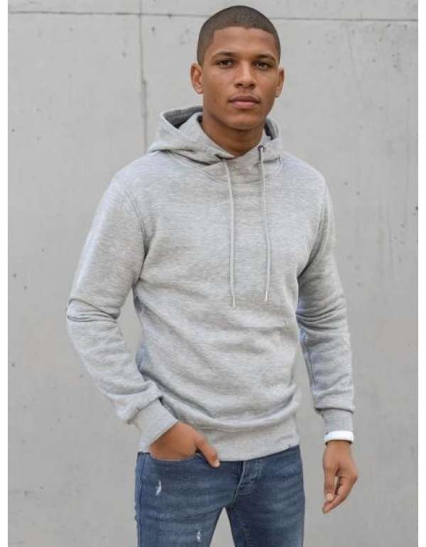 Férfi kapucnis pulóver NATE világosszürke