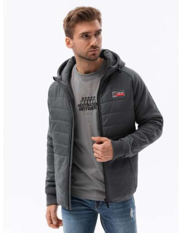 Férfi kabát MILAN sötétszürke