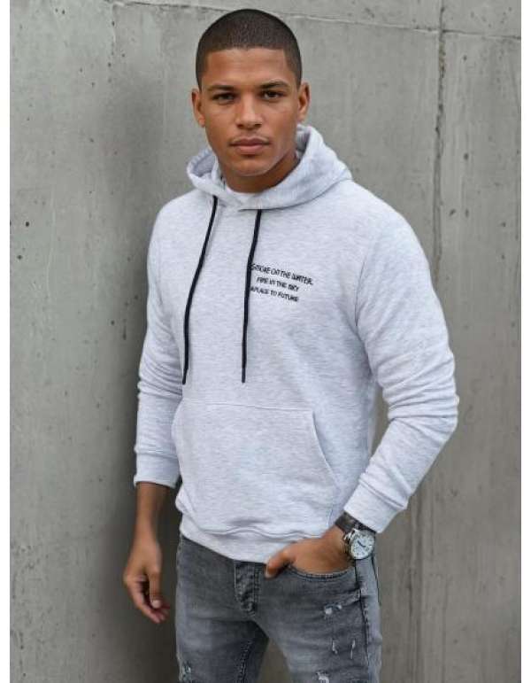 Férfi pulóver MASEN szürke