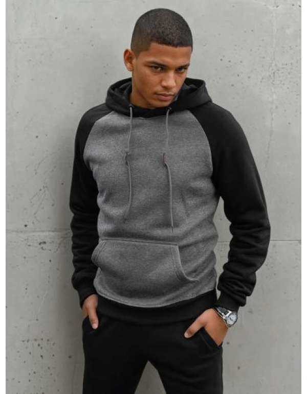 Férfi pulóver ZEKE sötétszürke