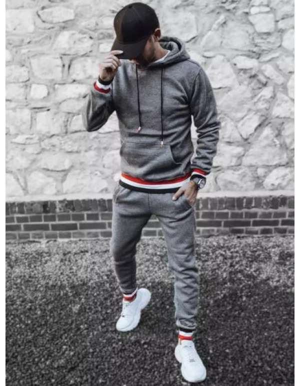 Férfi tréningruha TIM sötétszürke