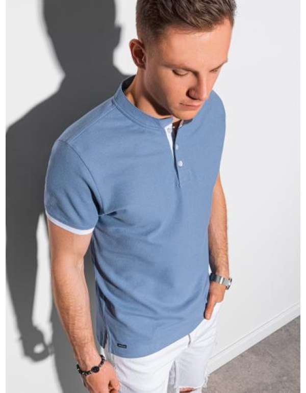 Férfi sima pólóing PERCY kék
