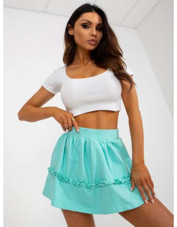 Női miniszoknya rakott CALLIE menta