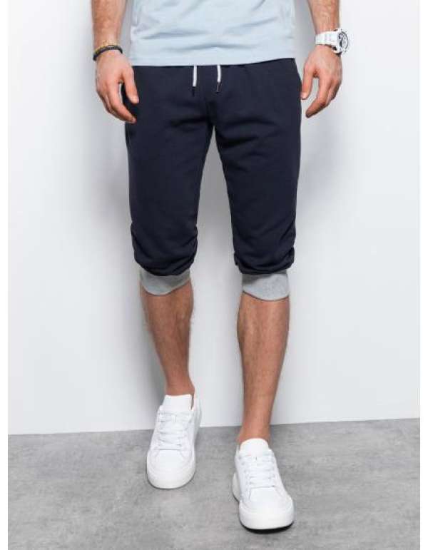 Férfi tréningnadrág V4 P29 sötétkék/szürke