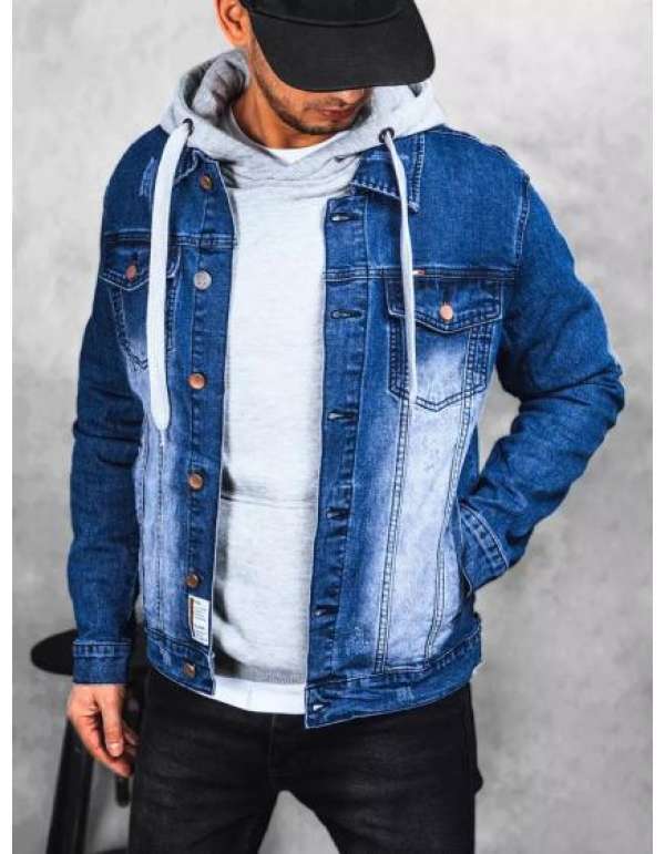 Férfi farmerdzseki DINA kék