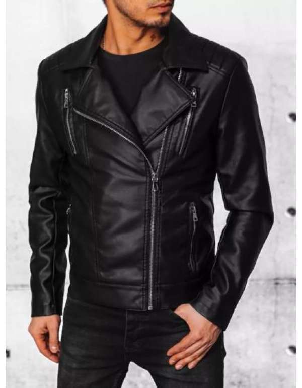 Férfi bőrdzseki V 04 fekete