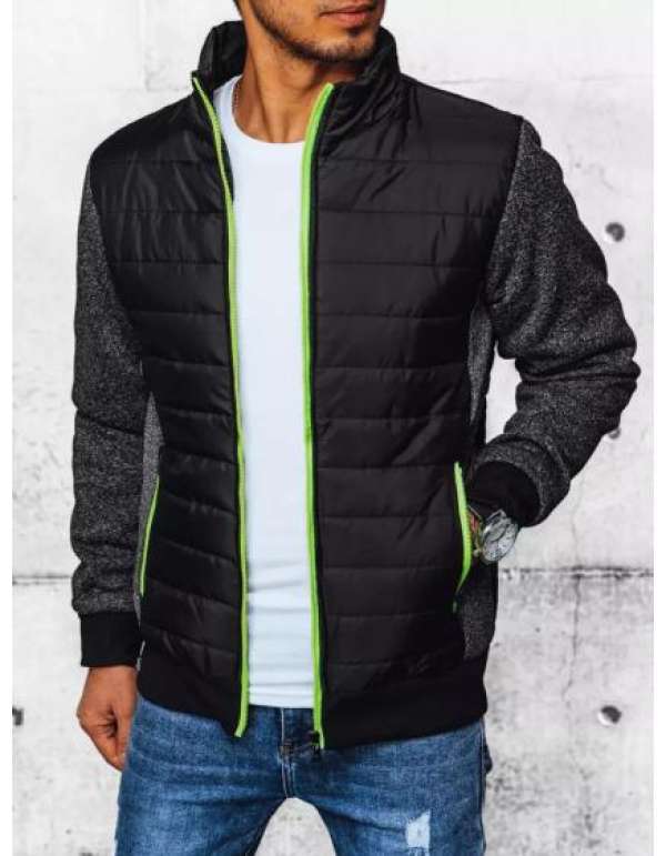 Férfi átmeneti dzseki steppelt R05 fekete