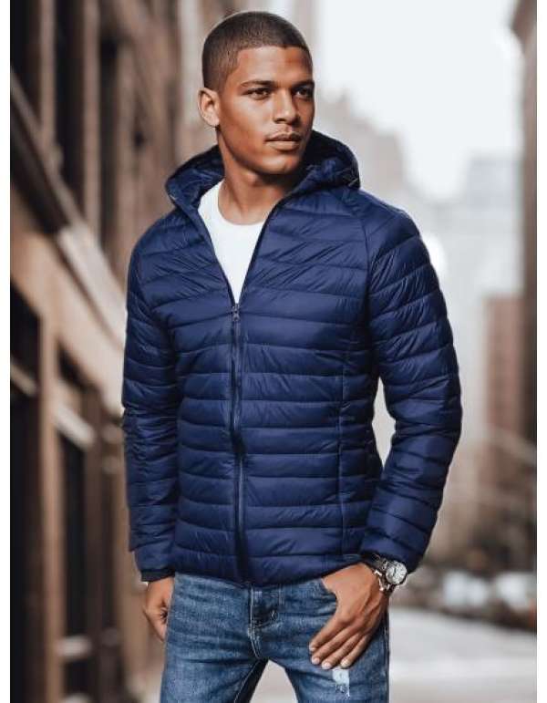 Férfi átmeneti dzseki steppelt R10 sötétkék