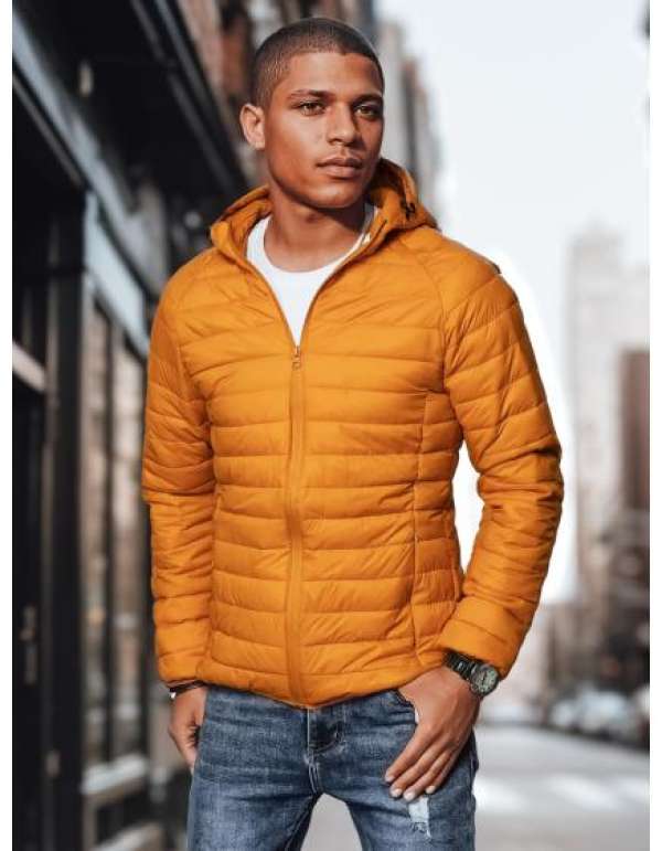 Férfi átmeneti kabát steppelt R10 narancssárga