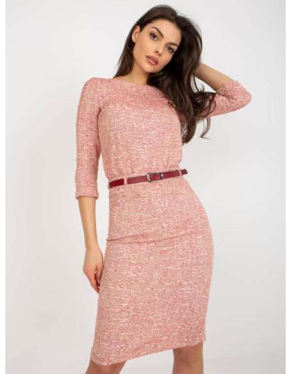 Női szoknya MIRI piros és bézs színben