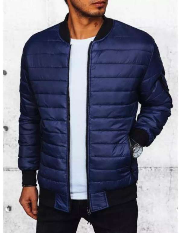 Férfi steppelt bomberdzseki SIKA sötétkék