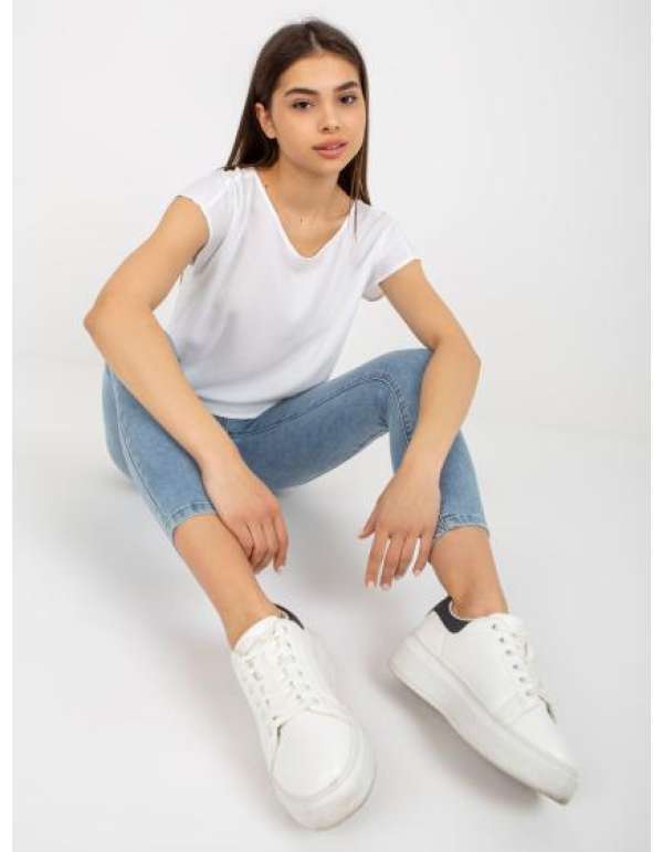 Dámska viskózová blúzka SUBLEVEL biela