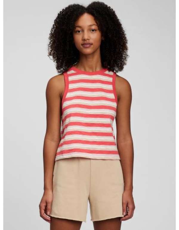 Tini csíkos tank top organikus