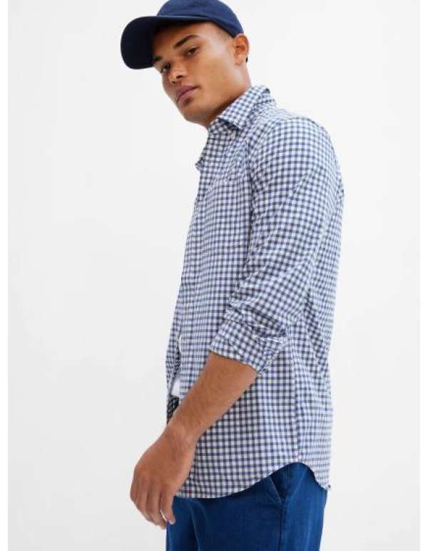 Póló slim poplin stretch