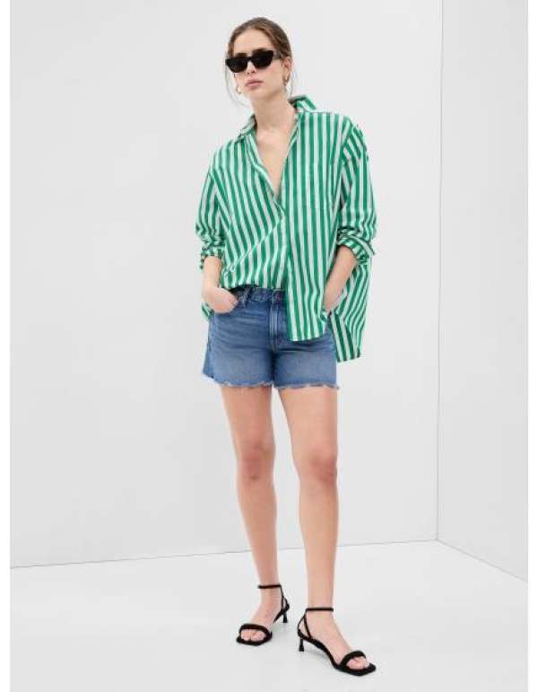 Csíkos túlméretezett ing