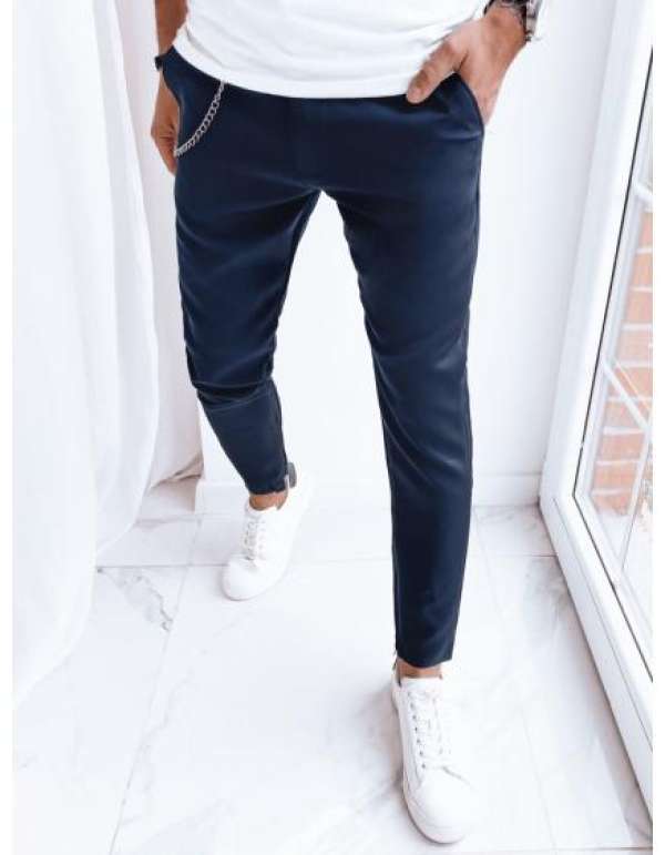 Férfi szabadidőnadrág LEVAI sötétkék