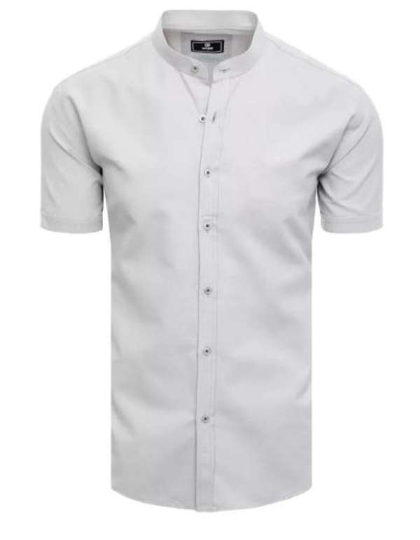 Férfi rövid ujjú ing K053 világosszürke