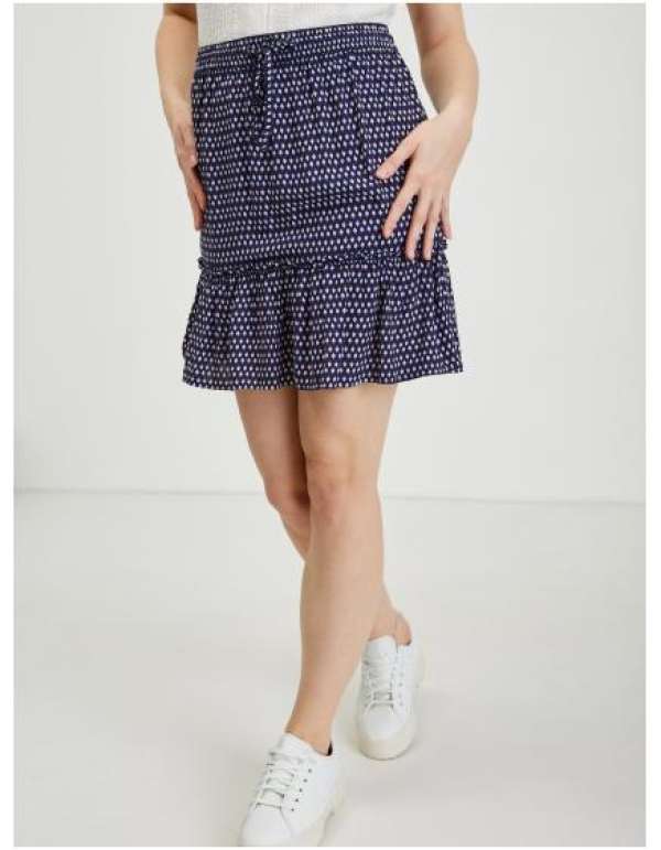 Sötétkék női mintás szoknya