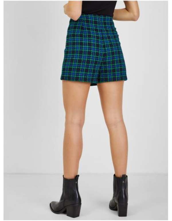 Zöld és kék női kockás szoknya