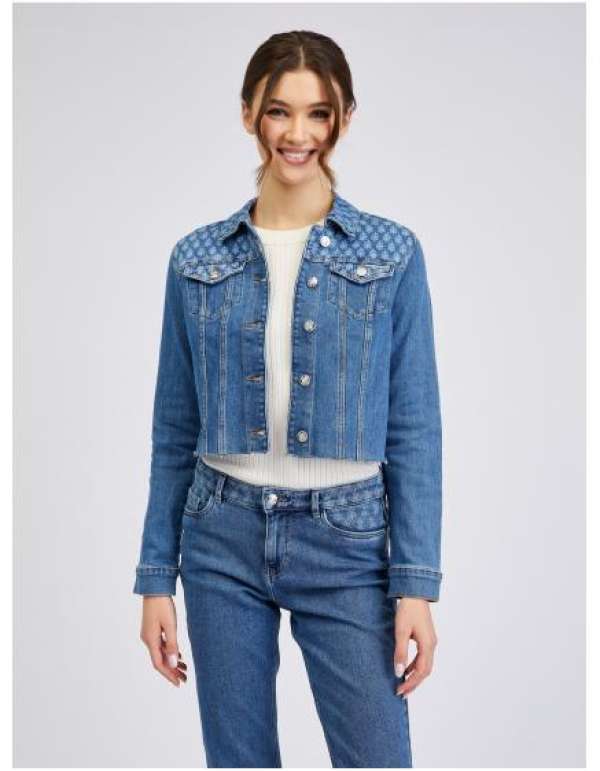 Kék női farmerdzseki