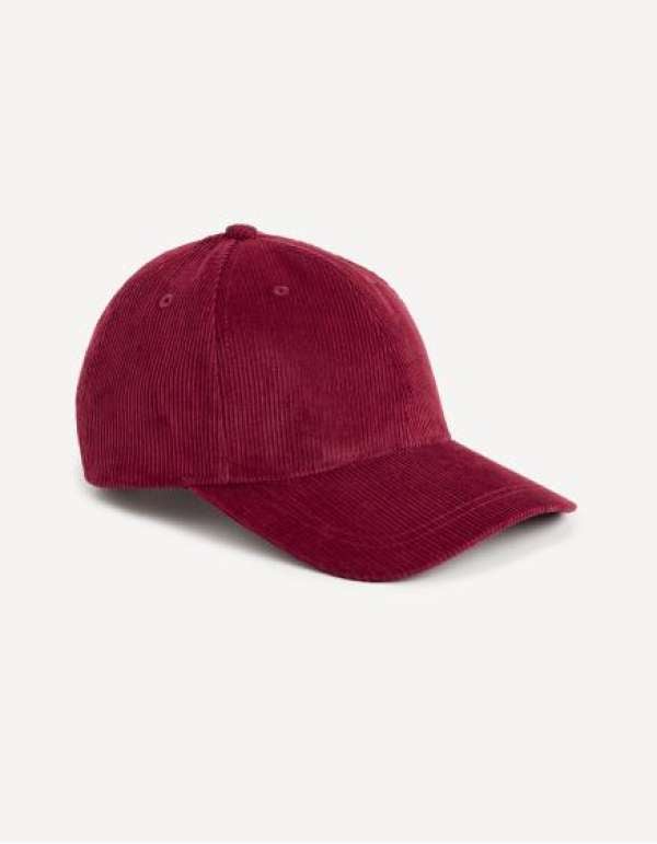 Corduroy Cap Cicapcord piros