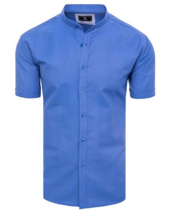 Férfi rövid ujjú ing OVEA búzavirág színű