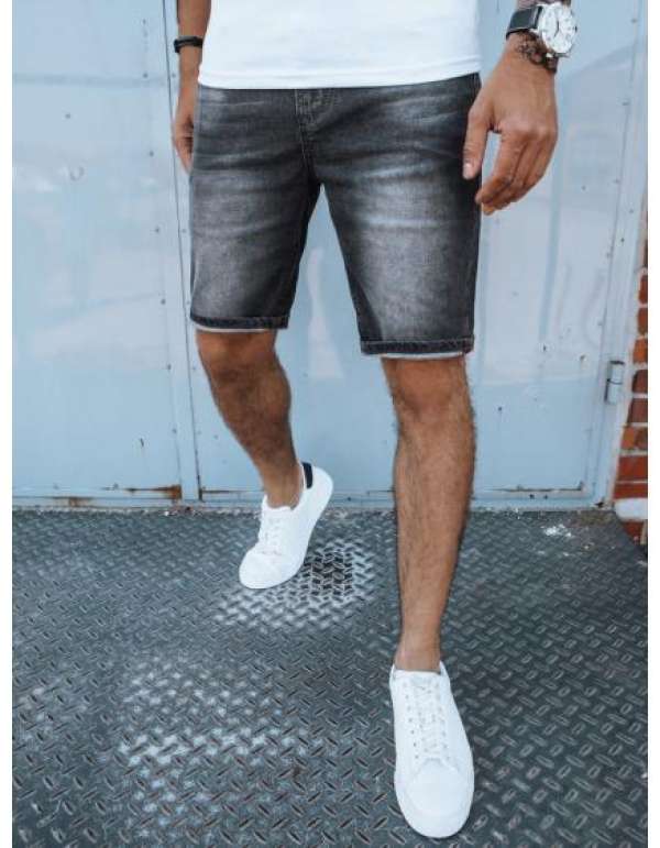 Férfi farmer rövidnadrág SHERA sötétszürke