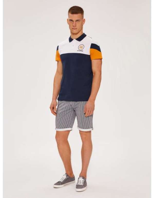 Férfi rövidnadrág BERBET VII W454 fehér/navy