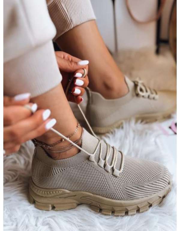 Női STEEL THUNDER khaki színű zoknis tornacipő