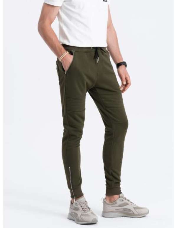 Férfi melegítőnadrág V1 OM-PASK-0131 krém színű