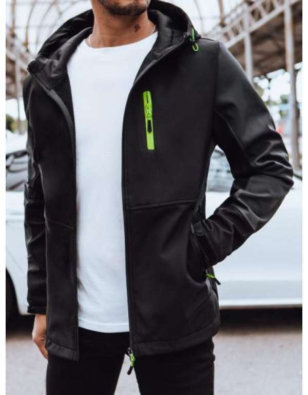 Férfi softshell kabát kapucnival ITOS fekete