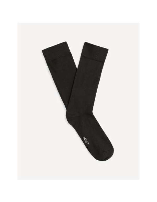 Milo magas zokni Supima® pamutból Fekete O