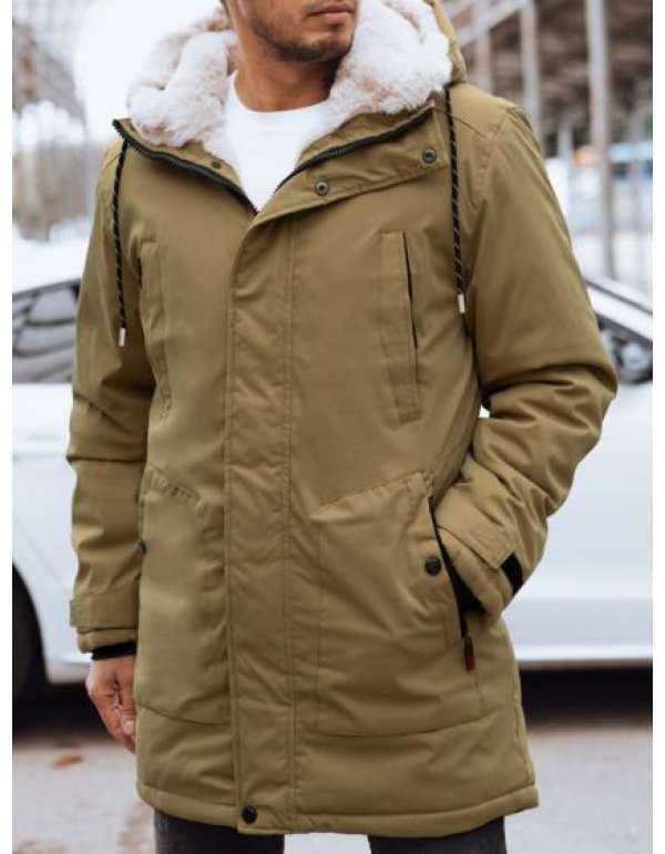 Férfi télikabát IMMA sötétbézs