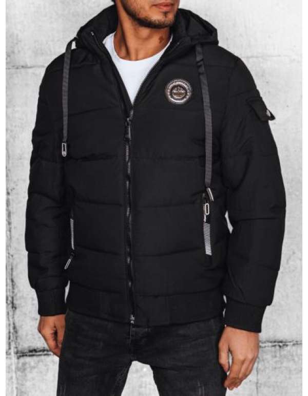 Férfi steppelt dzseki TRISH fekete