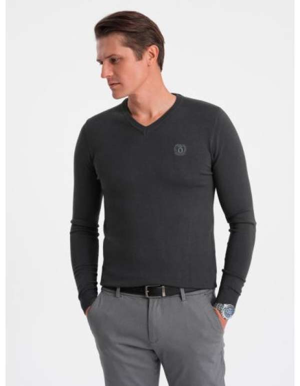Férfi V17 OM-SWBS-0107 grafit színű pulóver