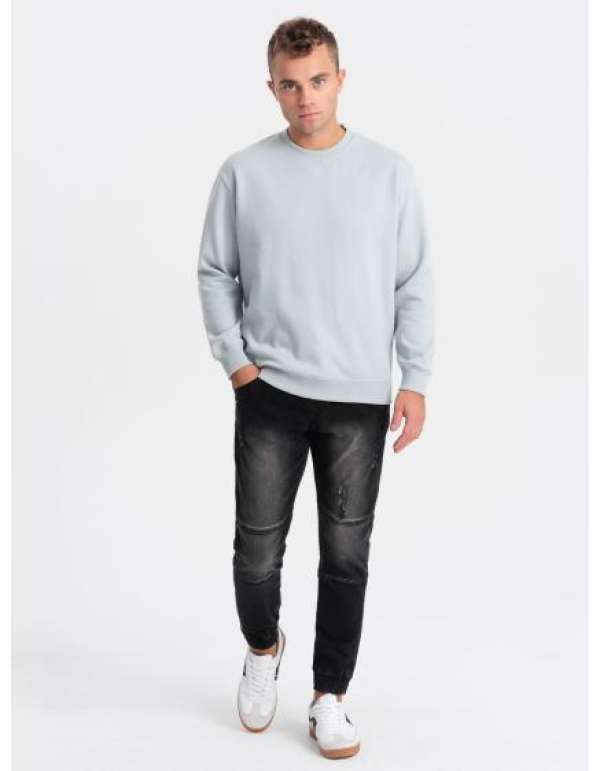 Férfi márványozott nadrág JOGGERS fekete