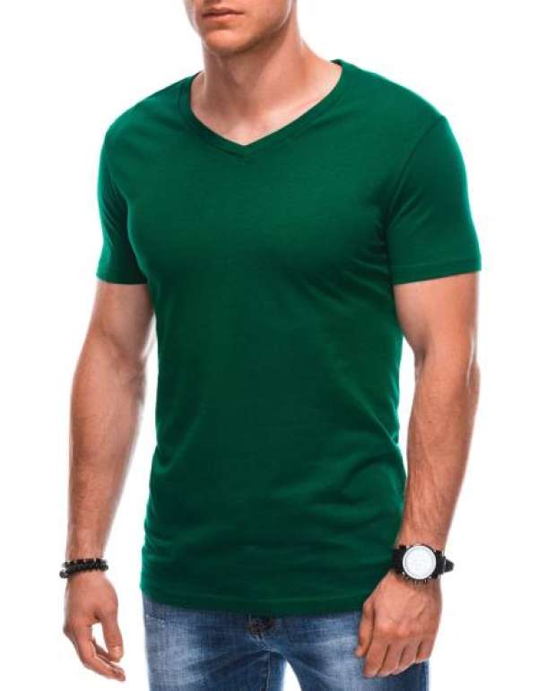 Férfi V-nyakú póló EM-TSBS-0101 zöld