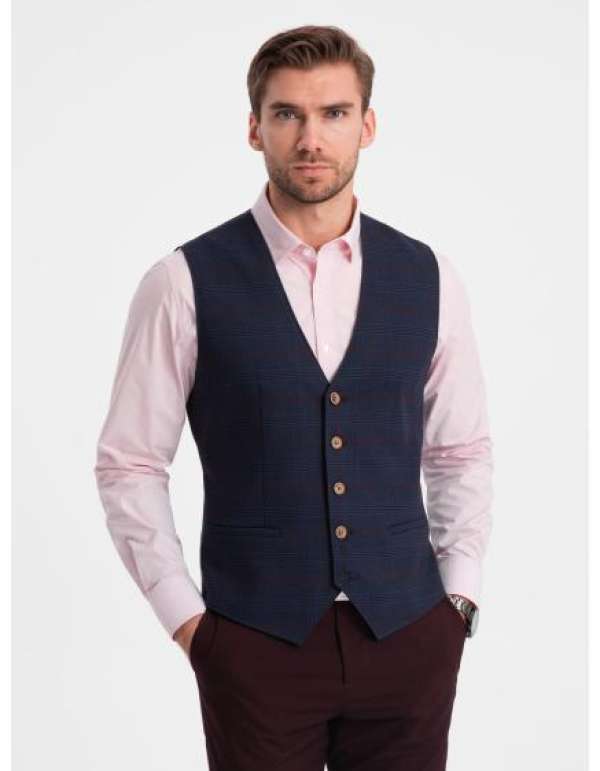 Férfi öles mellény V1 OM-BLZV-0123 OM-BLZV-0123 sötétkék