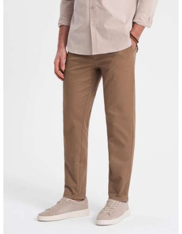 Férfi klasszikus chino nadrág V2 OM-PACP-0190 barna