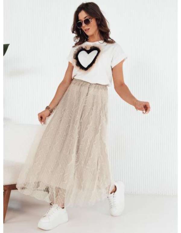 Bézs tüllszoknya FLISS CY0424