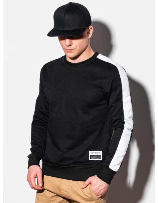 Férfi kapucnis pulóver OM-SSNZ-22FW-010 V4 fekete