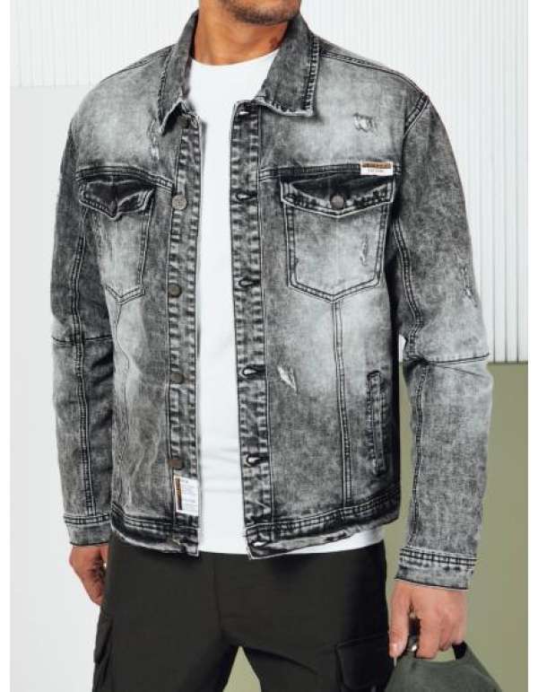 Férfi farmerdzseki fekete