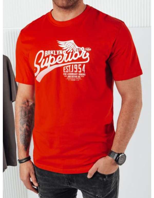 Férfi nyomtatott ing narancssárga