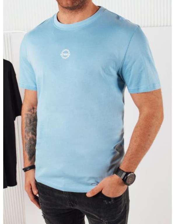 Férfi nyomtatott póló kék