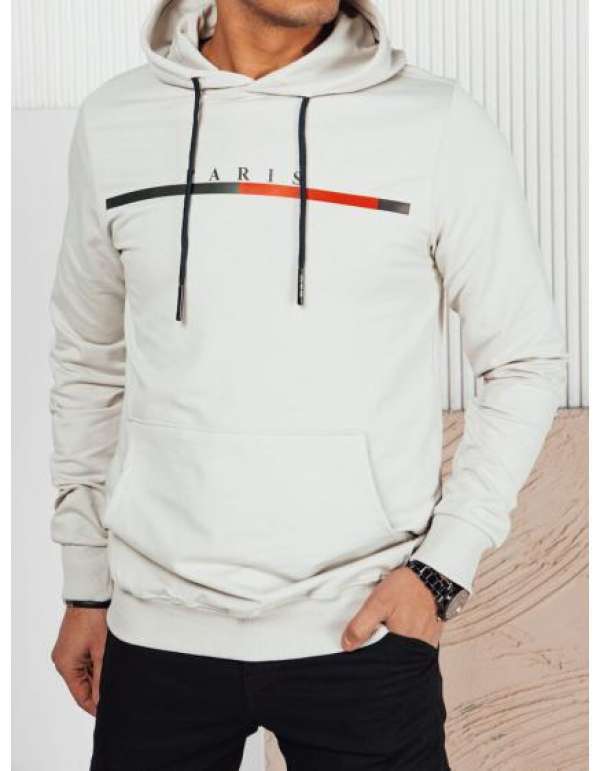 Férfi nyomtatott pulóver szürke