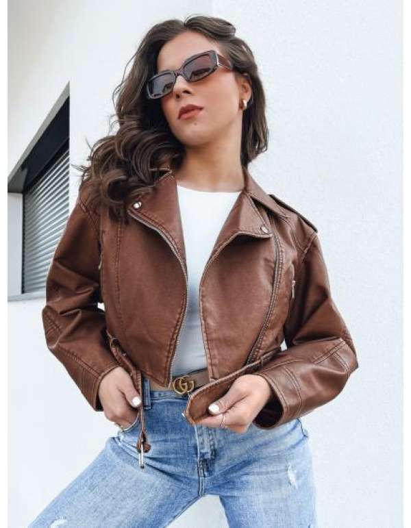 Női bőrdzseki BADEN barna