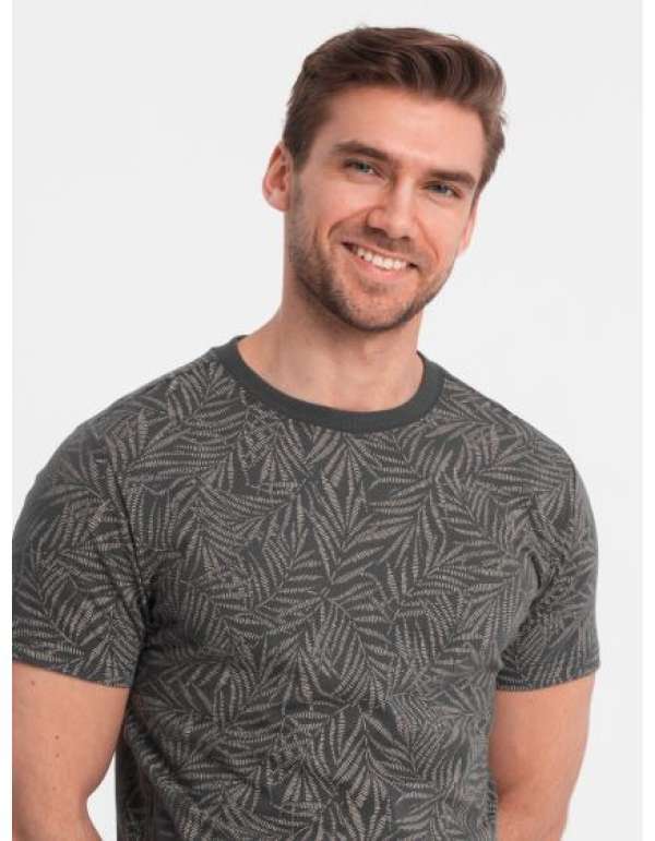 Férfi all-over póló V1 OM-TSFP-0182 grafit